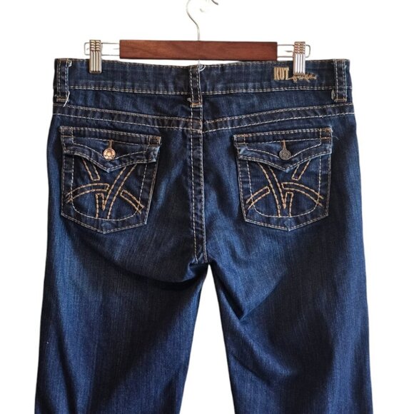 Kut From the Kloth So Low Bootcut Jeans in Proud Wash Sz 10 - Picture 3 of 9
